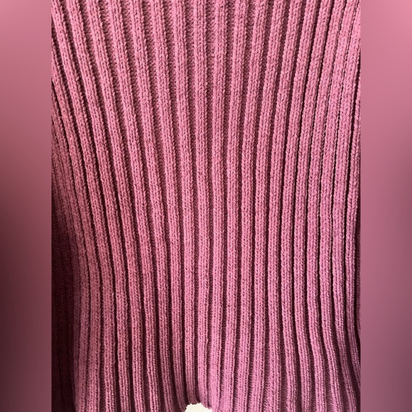 Sage The Label Greater Good Boat Neck Ribbed Sweater in Red Women's Size S - Picture 4 of 12